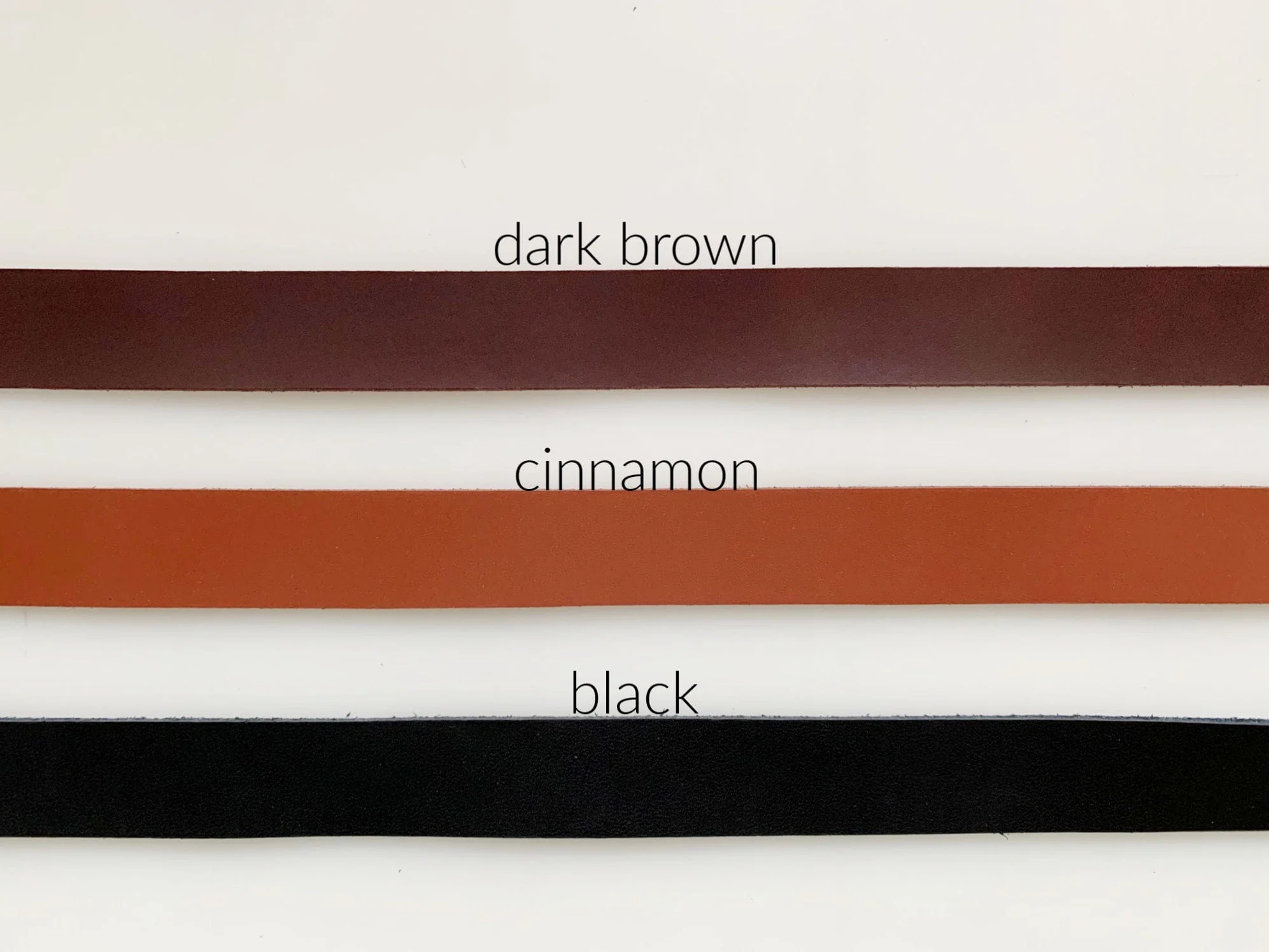 Leather Strap 3/4" black - Image 20