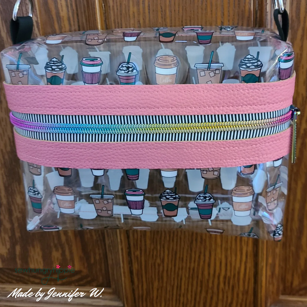 #5 Black White Stripe Zipper Pack with Rainbow Pulls - 3 Yards Continuous Zipper Tape for Bag Making - Image 5