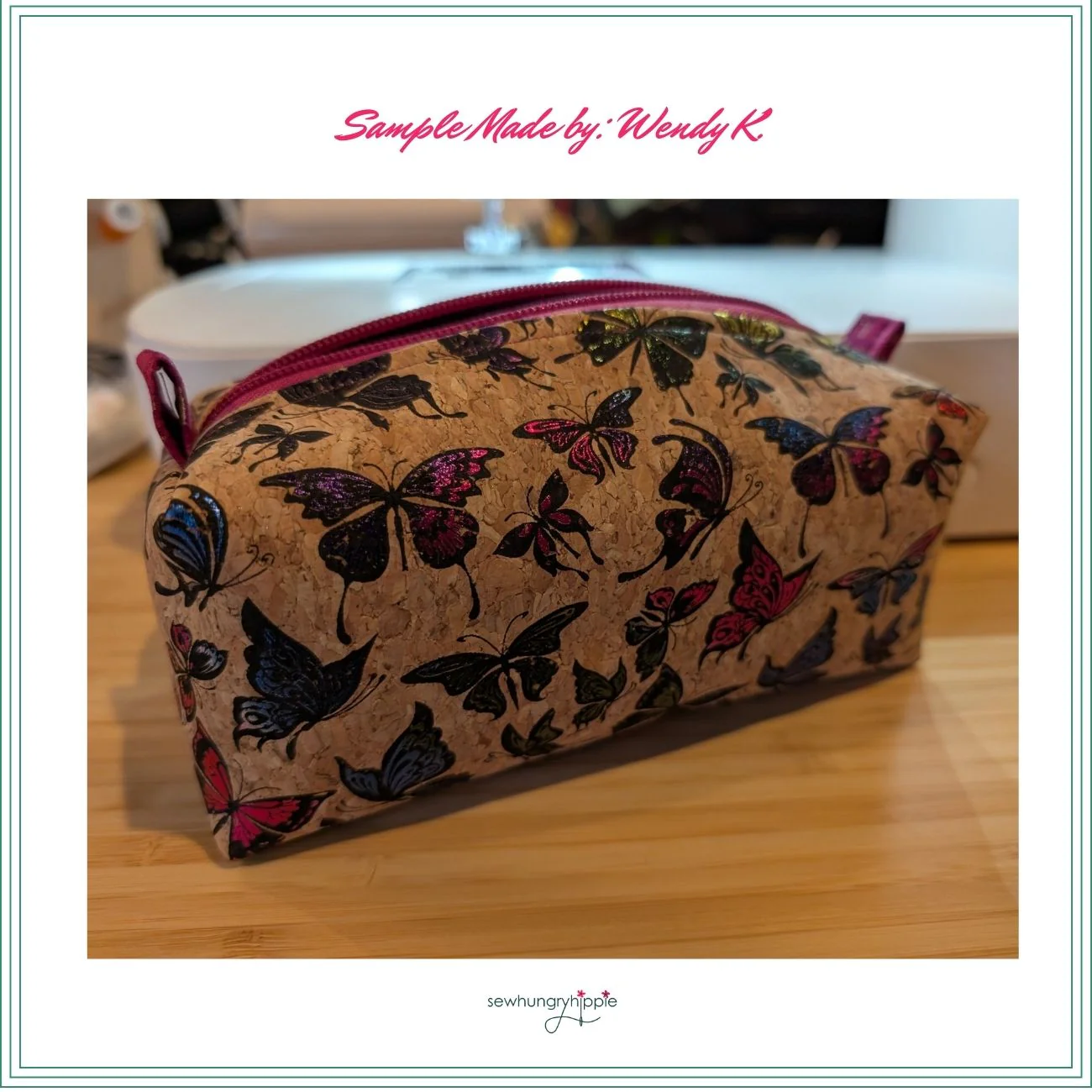 Butterfly Cork Roll - metallic - colorful print - Image 5