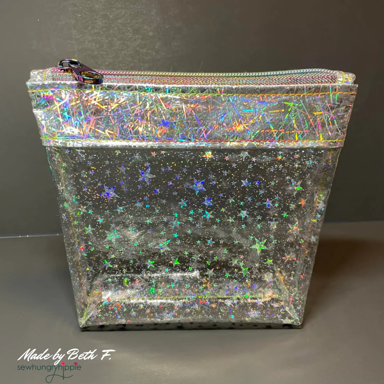 Clear Glitter Stars Vinyl 18" x 56" - Image 4