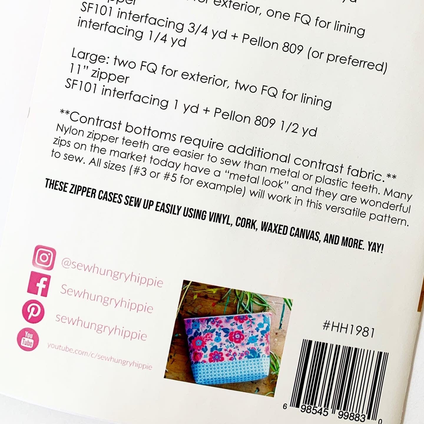 Easy Zipper Cases printed pattern - Image 3