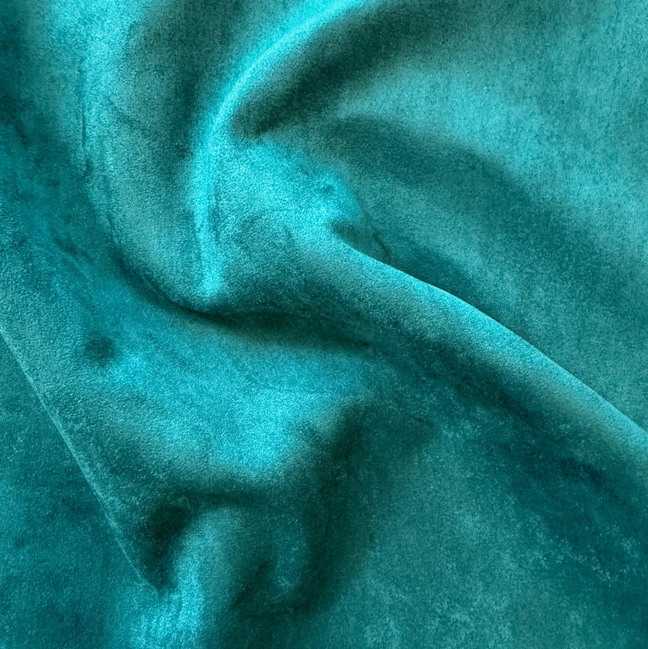 Faux Suede Teal Fabric – 18" x 54" Roll | Soft Vegan Leather for Bag Making & Sewing - Image 3