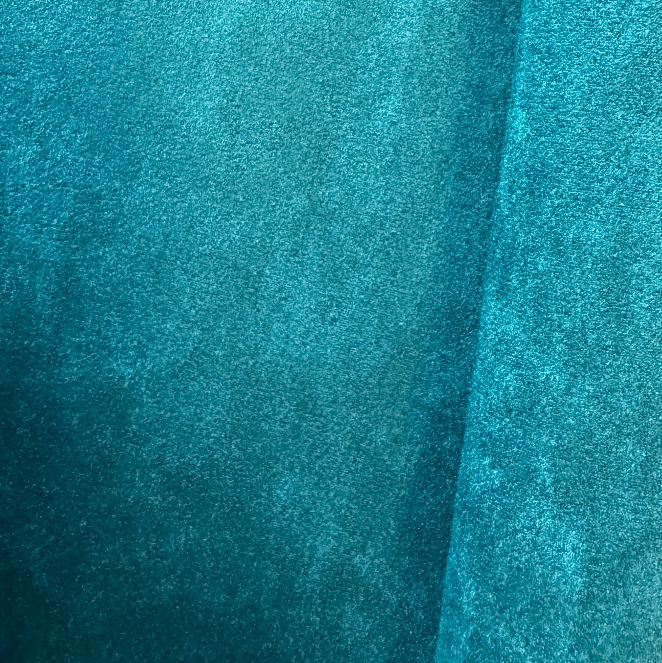 Faux Suede Teal Fabric – 18" x 54" Roll | Soft Vegan Leather for Bag Making & Sewing - Image 4