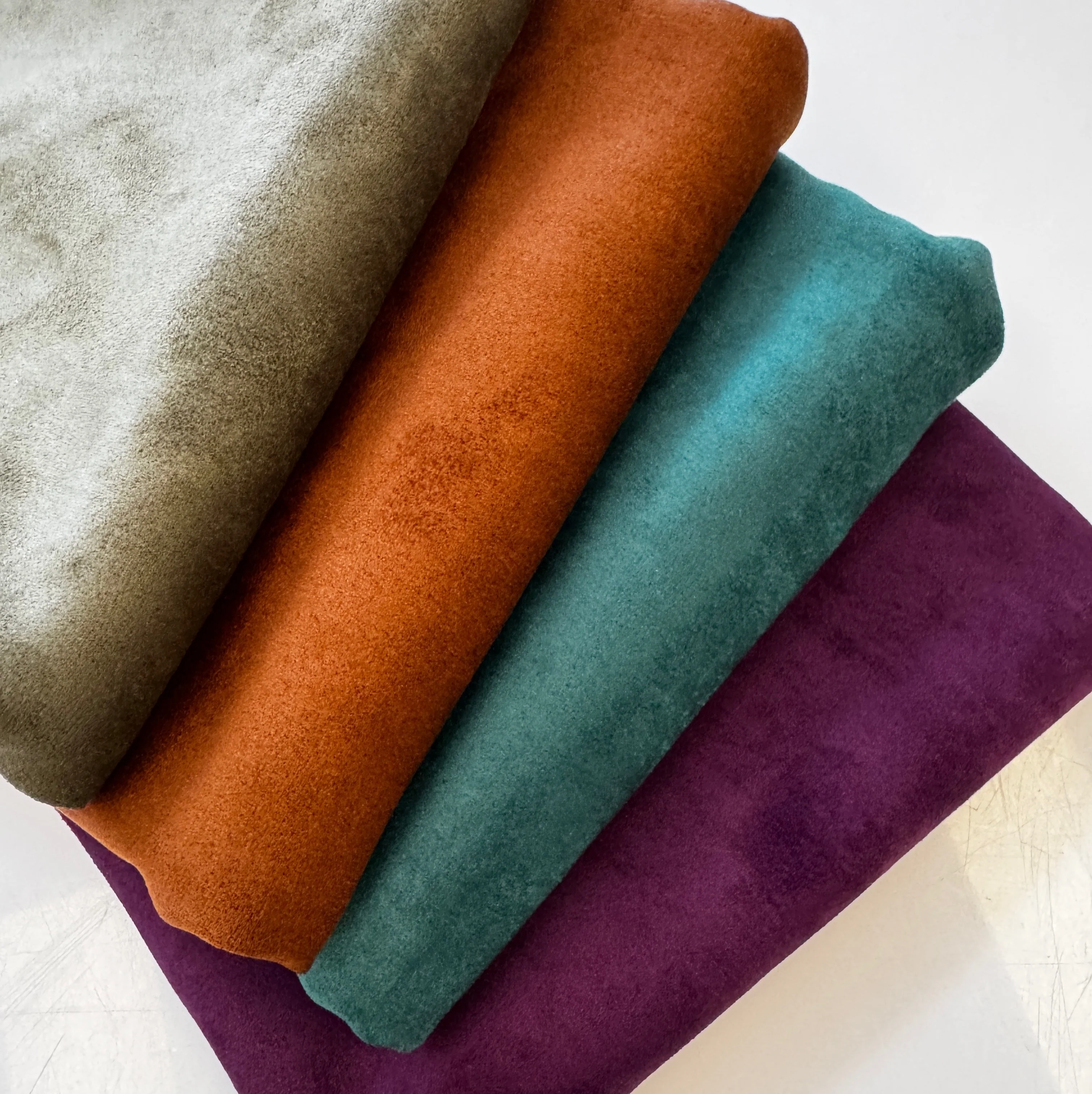 Faux Suede Teal Fabric – 18" x 54" Roll | Soft Vegan Leather for Bag Making & Sewing - Image 5