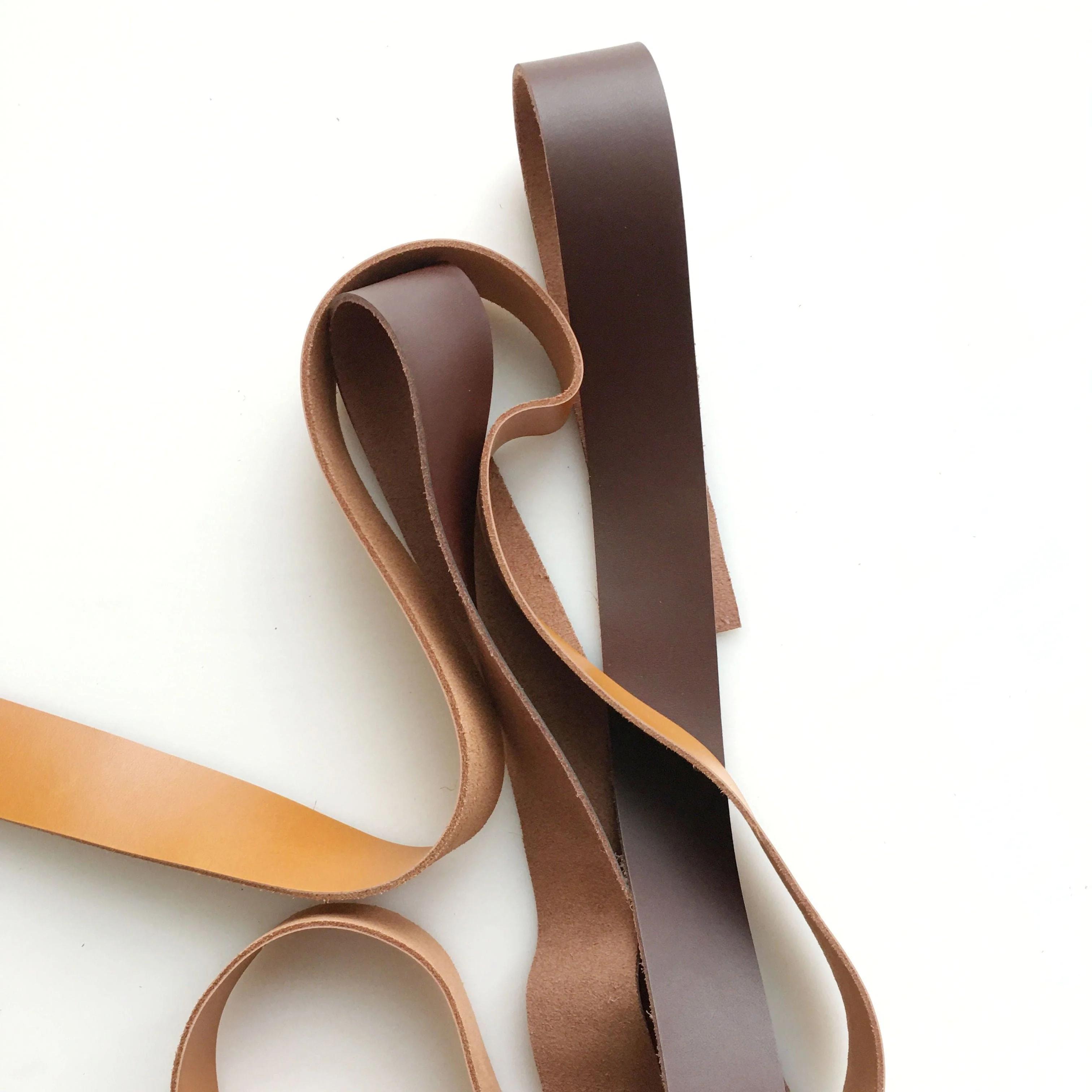 Leather Strap 3/4"  Dark Brown - Image 10