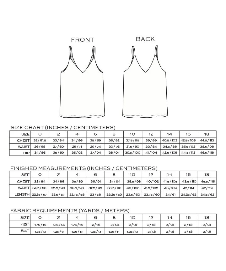 Ogden Cami sewing pattern - closeout - Image 3