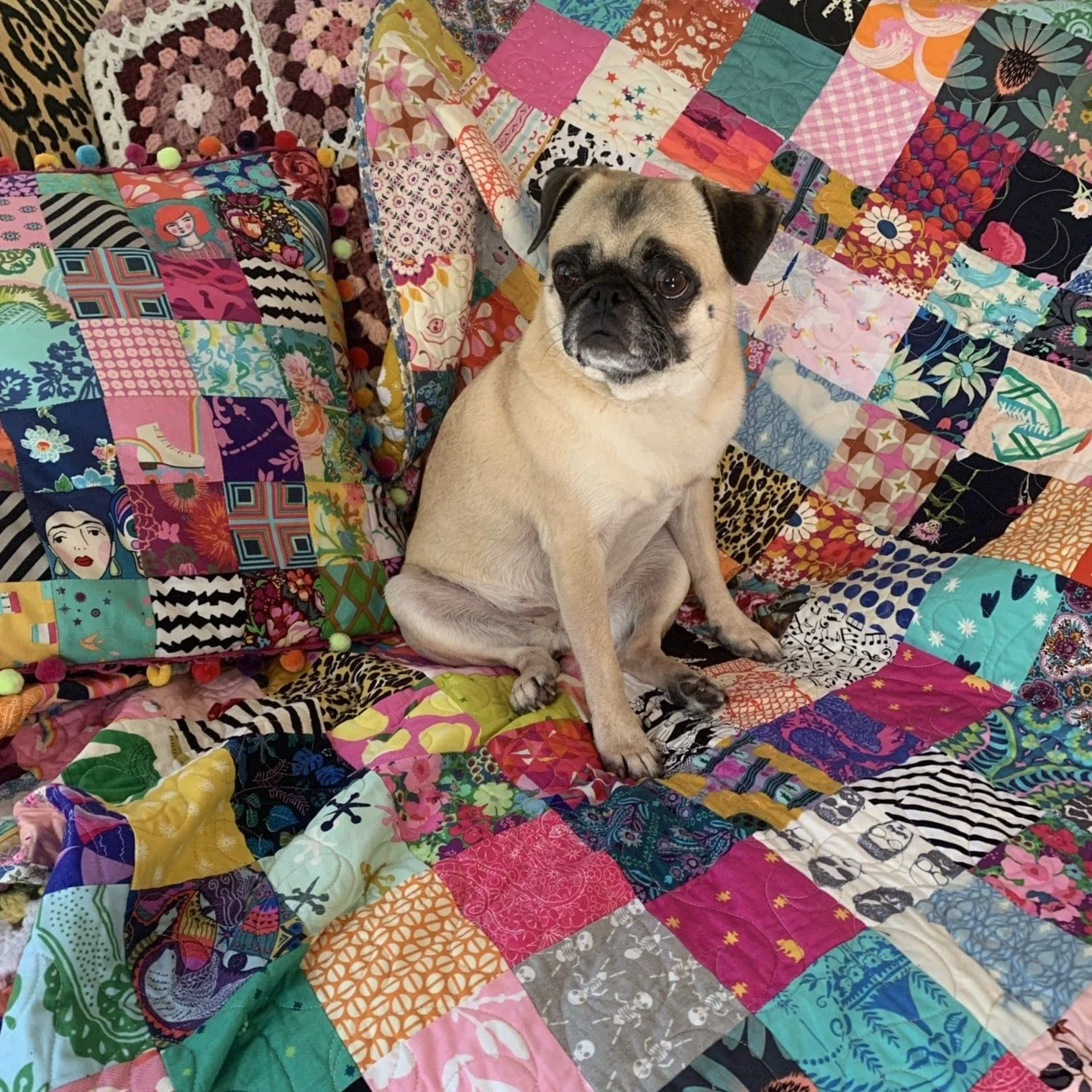 Patchwork Quilt & Pillow PDF sewing pattern - Image 4