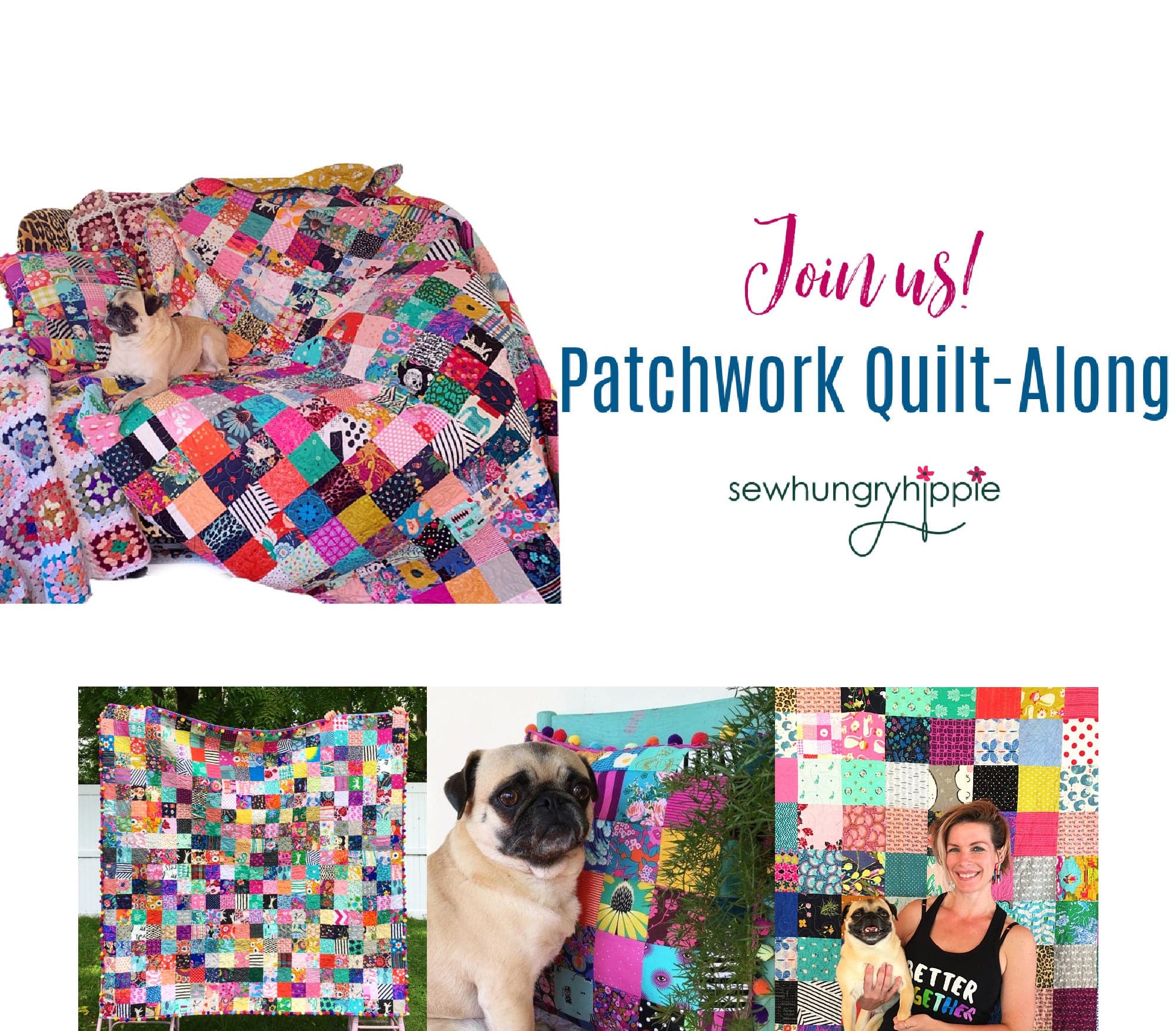 Patchwork Quilt & Pillow PDF sewing pattern - Image 9