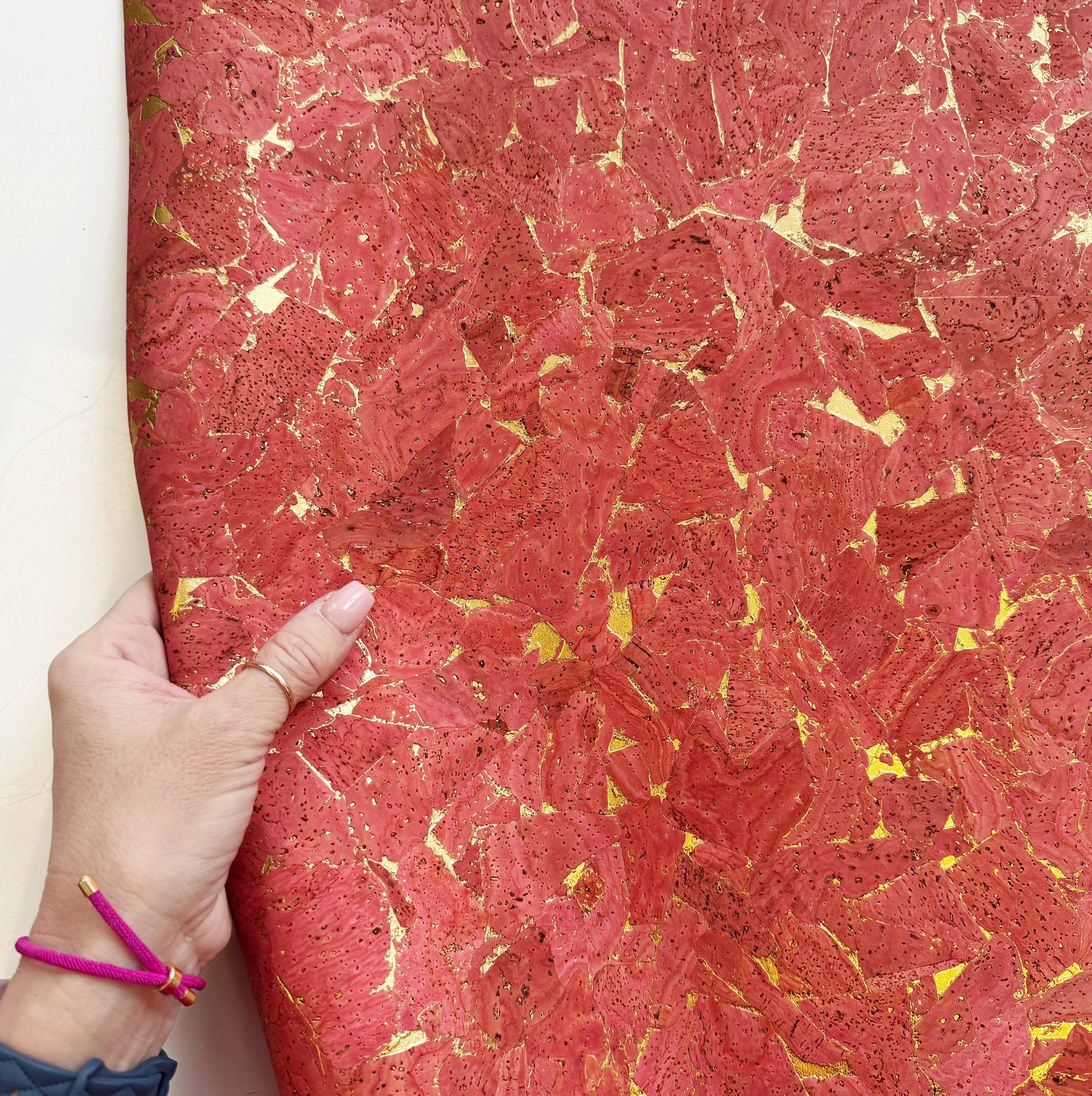 Salmon Cork Roll / Coral / Sewhungryhippie - Image 3