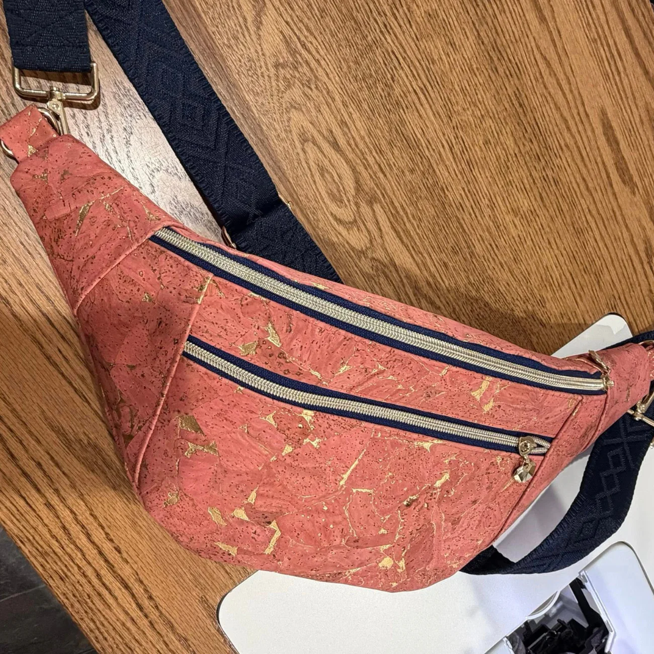 Salmon Cork Roll / Coral / Sewhungryhippie - Image 7