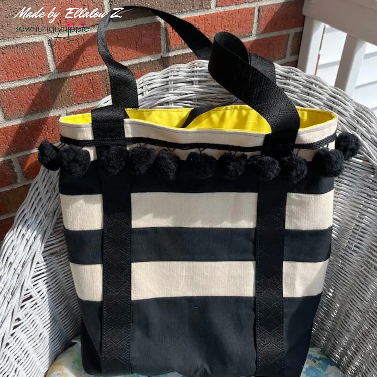 Striped Tote PDF sewing pattern - Image 12