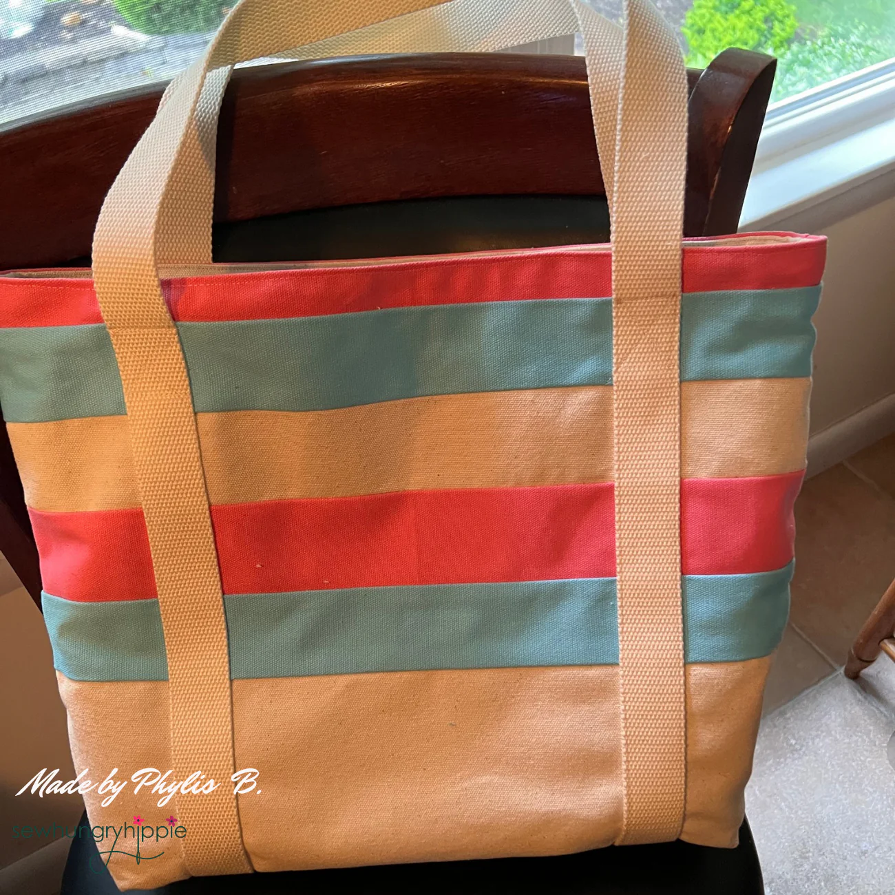 Striped Tote PDF sewing pattern - Image 13