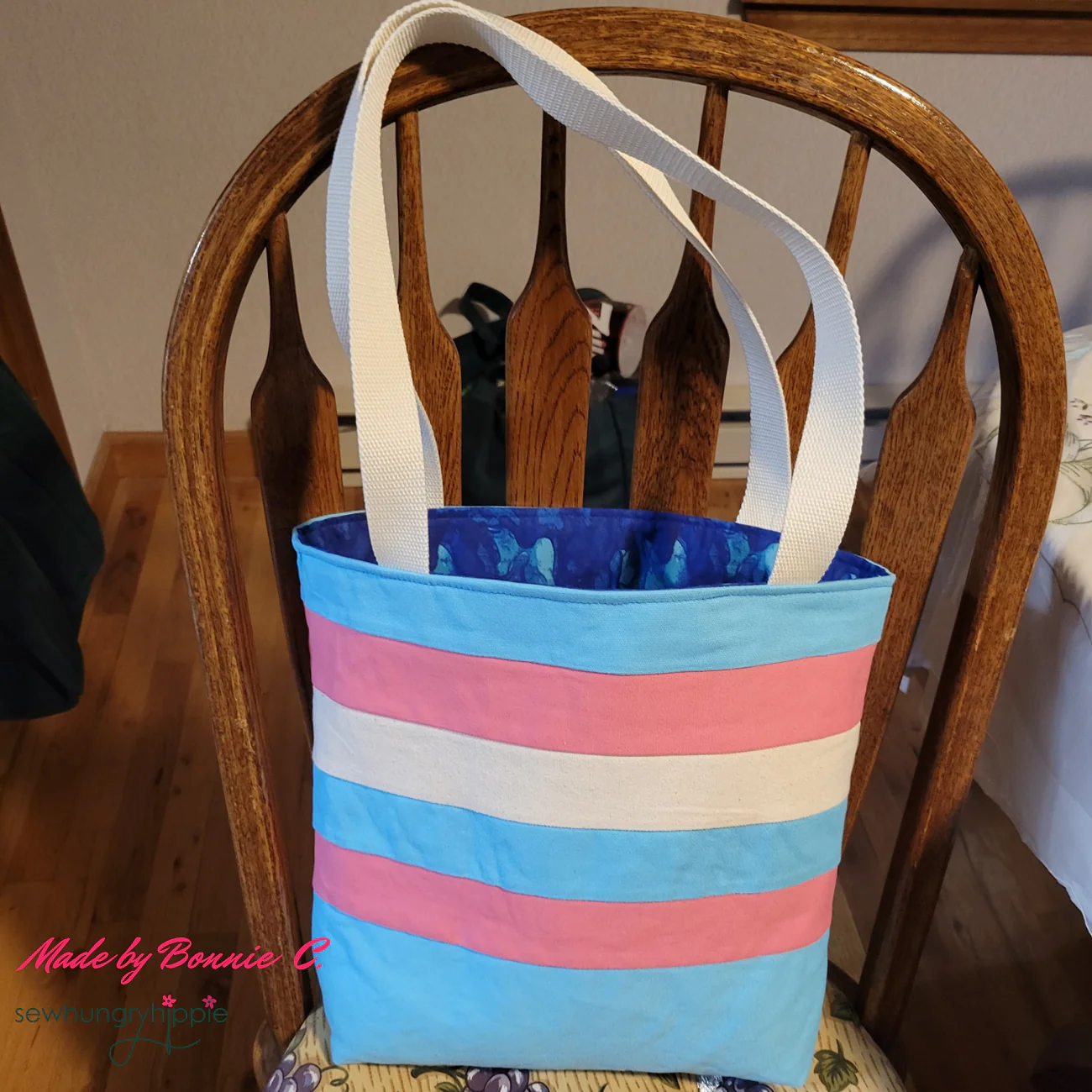 Striped Tote PDF sewing pattern - Image 16