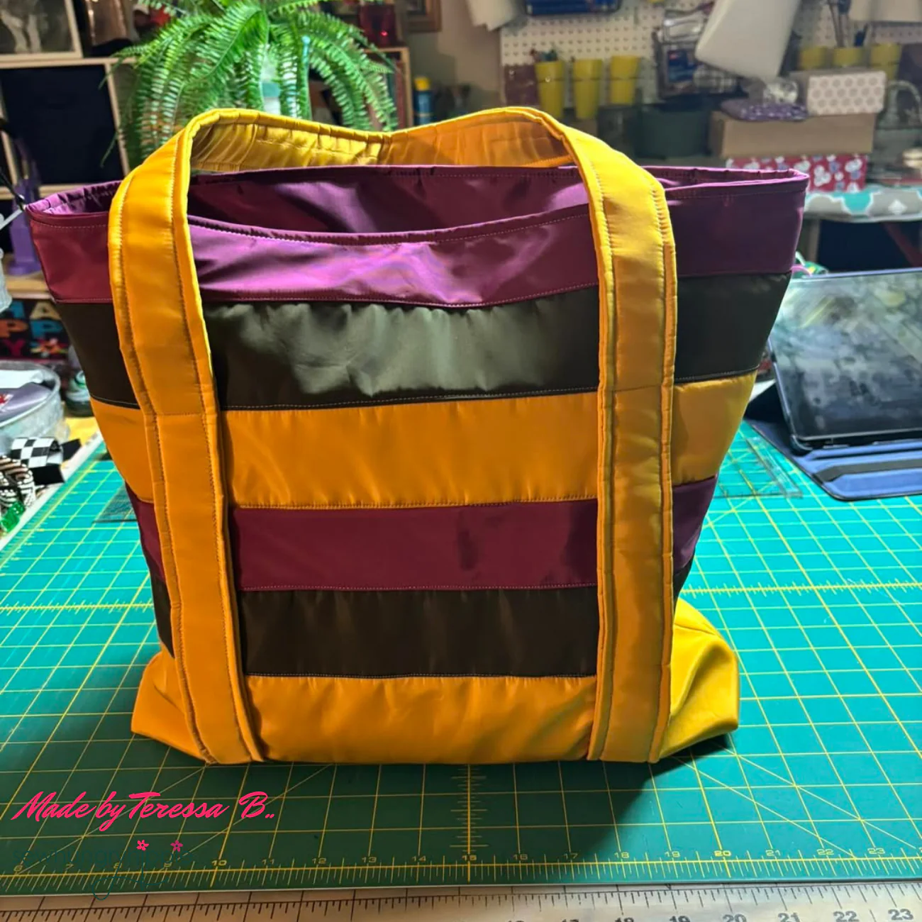 Striped Tote PDF sewing pattern - Image 17
