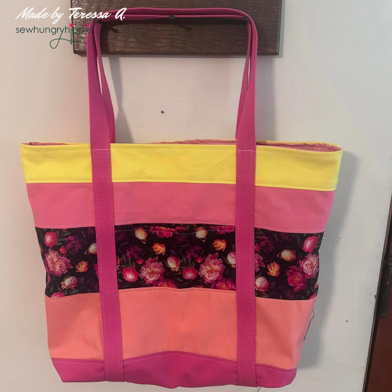 Striped Tote PDF sewing pattern - Image 8